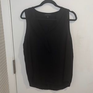 Banana Republic Sleeveless Flutter Neck Blouse